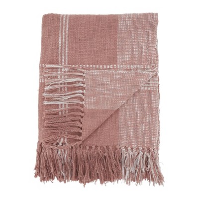 Cozy Plaid 50"x70" Reversible Cotton Throw Blanket
