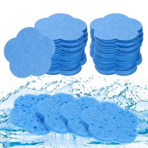 Unique Bargains Compact Size High-Temperature Resistant Face Cleansing Sponges Green 120 Pcs - 1 of 4