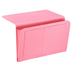 Unique Bargains Felt Bedside Organizer Bed Hanging Caddy 5 Pockets Hanging Bag 1 Pc - 1 of 3