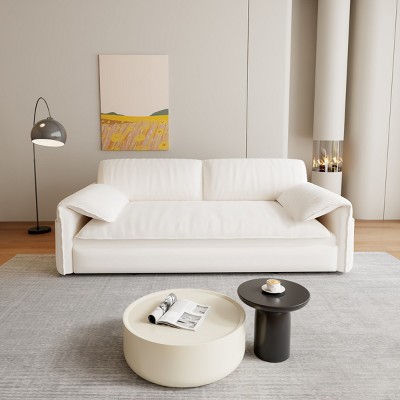 63.8" Queen Size Pull Out Couch 3-In-1 Convertible Sleeper Sofa Bed With Side Storage,Multi-Functional Velvet Loveseat Bed For Apartment-Cuddlewood