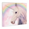 Stupell Industries 25"x31" Kids' Detailed Unicorn Horse Horn Shining Rainbow Clouds Wall Art Framed - 3 of 4