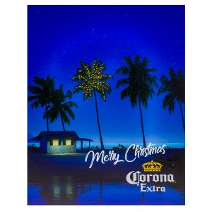 Northlight 18.75" Motion Activated Musical Lighted Corona Christmas Wall Art - 1 of 4