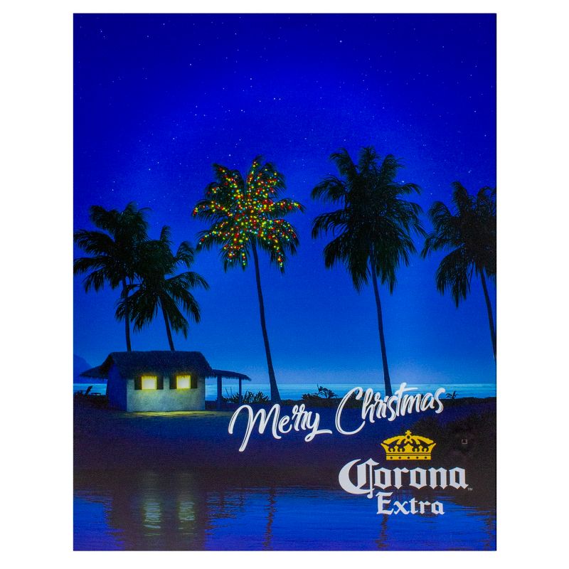 Northlight 18.75" Motion Activated Musical Lighted Corona Christmas Wall Art, 1 of 5