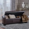 FONTOI Ottomans and Benches 51 Inch  Storage Ottoman Storage Bench, End of Bed Bench Multifunctional Stool for Entryway, Brown, 50.85"*19.5"*17" - 2 of 4