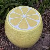 Vynxaria 14" Oversized Yellow Lemon Fruit Stool, Resin Multi-Purpose Stool/Side Table/Plant Stand - 4 of 4