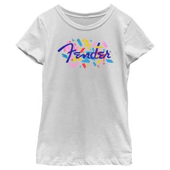 Girl's Fender Retro Confetti Logo T-Shirt