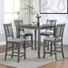 Sapphtopaz Modern Upholstered Dining Chairs Set of 4, Padded Seat Kitchen Chairs with Wooden Counter Height Bar Stools for Dining Room - 2 of 4
