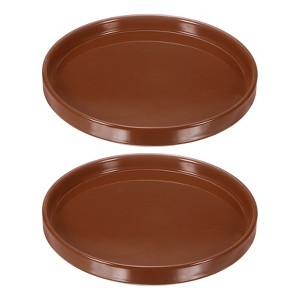 Unique Bargains Indoor Outdoor Durable Sturdy Plant Saucer 2 Pcs - 1 of 4