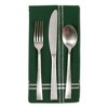 Design Imports  Border Stripe Napkin Set 6 Piece, Balsam Green, 20X20" - 2 of 4
