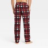 Men's Plaid Microfleece Pajama Pants - Goodfellow & Co™ Red - image 2 of 2