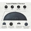 A1HC 100% Pure Rubber Front Door Mat 30”x48”, Non-Slip, Thin Profile Heavy Duty Doormat - 4 of 4