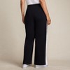 Lands' End Women's Knit High Rise Relaxed Straight Leg Side Stripe Pants - 2 of 4