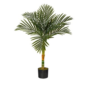 Nearly Natural 3’ Single Stalk Golden Cane Artificial Palm Tree - 1 of 1