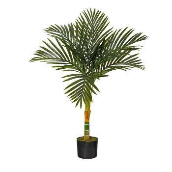 Nearly Natural 3’ Single Stalk Golden Cane Artificial Palm Tree