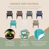 WestinTrends Malibu 5-Piece HDPE Outdoor Patio Chair and Square Table Dining Set - 4 of 4