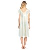 Casual Nights Women's Cap Sleeve Flower Silky Tricot Nightgown - 4 of 4