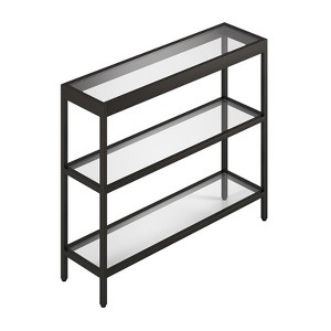 3-Shelf Short Console Table in Black -  Henn&Hart - 1 of 4