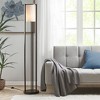 Metal Floor Lamp with Glass Cylinder Shade for Living Room Bedroom Office House Home - 4 of 4