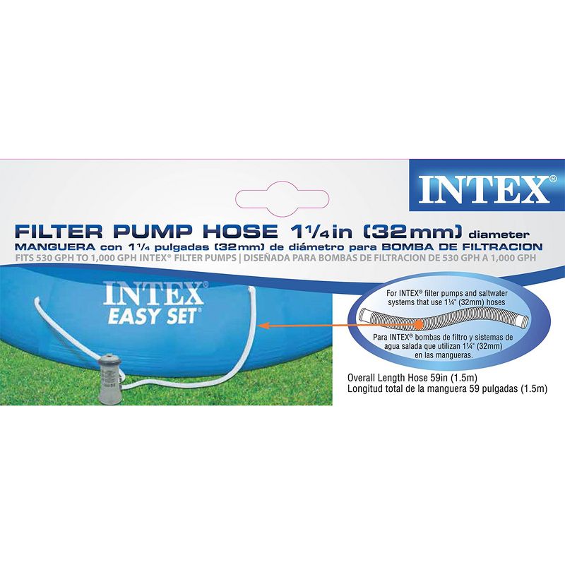 Intex 1.25" Diameter Accessory Pool Pump Replacement Hose - 59" Long, 3 of 5
