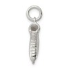 Black Bow Jewelry Sterling Silver 3D Polished Ice Skate Charm - 2 of 4