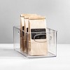 mDesign Plastic Kitchen Pantry Storage Organizer Bin with Handles, 8 Pack, Clear - 3 of 4