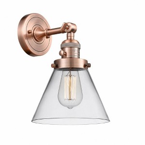 Cone - 1 Light Wall Sconce In Industrial Style-10 Inches Tall and 8 Inches Wide - 1 of 1