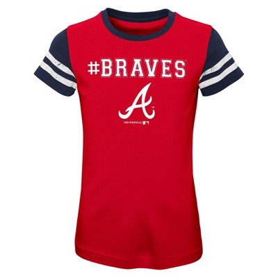 girls atlanta braves shirt