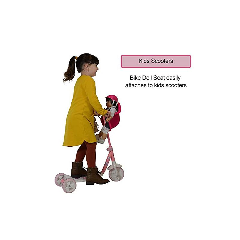 The New York Doll Collection Doll Bike Seat Carrier for Baby Dolls & 18 Inch Dolls, 5 of 7