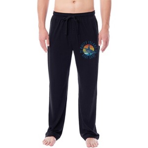 Jaws Mens' Film Movie Amity Island Surf Shop 1975 Sleep Pajama Pants Black - 1 of 3