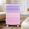 20"&24"&28" Carry-On/Checked Suitcase Hard Shell Luggage with Spinner Wheels, Gradient Color, Combination Lock - ModernLuxe - 2 of 4