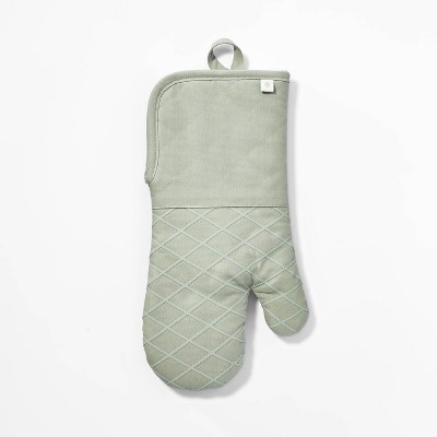 SANDVIVA Oven mitt, silicone/blue - IKEA