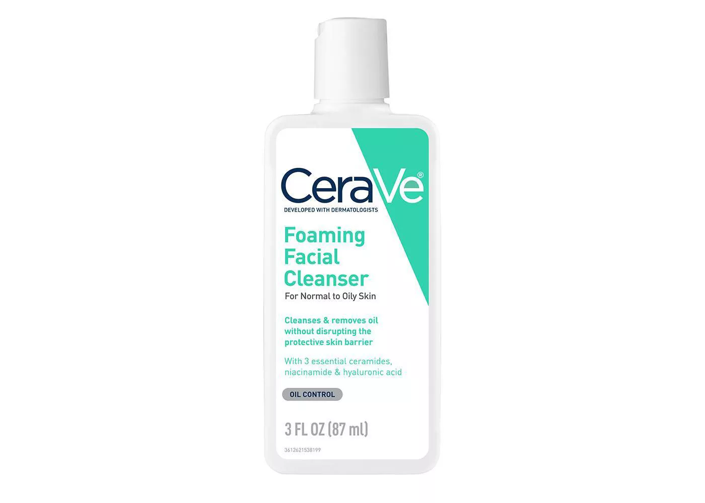 CeraVe Foaming Facial Cleanser for Normal to Oily Skin - image 1 of 8