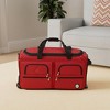 Rockland Rolling Duffel Bag RED 30" - 2 of 4