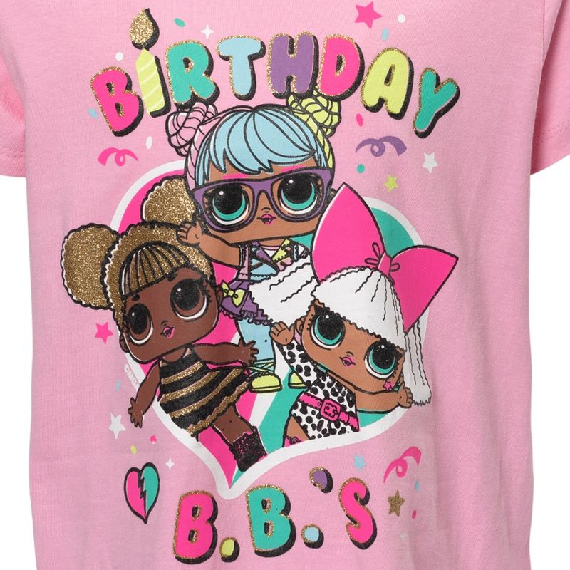 L.O.L. Surprise! Diva Bon Bon Queen Bee Neon QT Birthday Girls T-Shirt Little Kid to Big Kid , 4 of 8