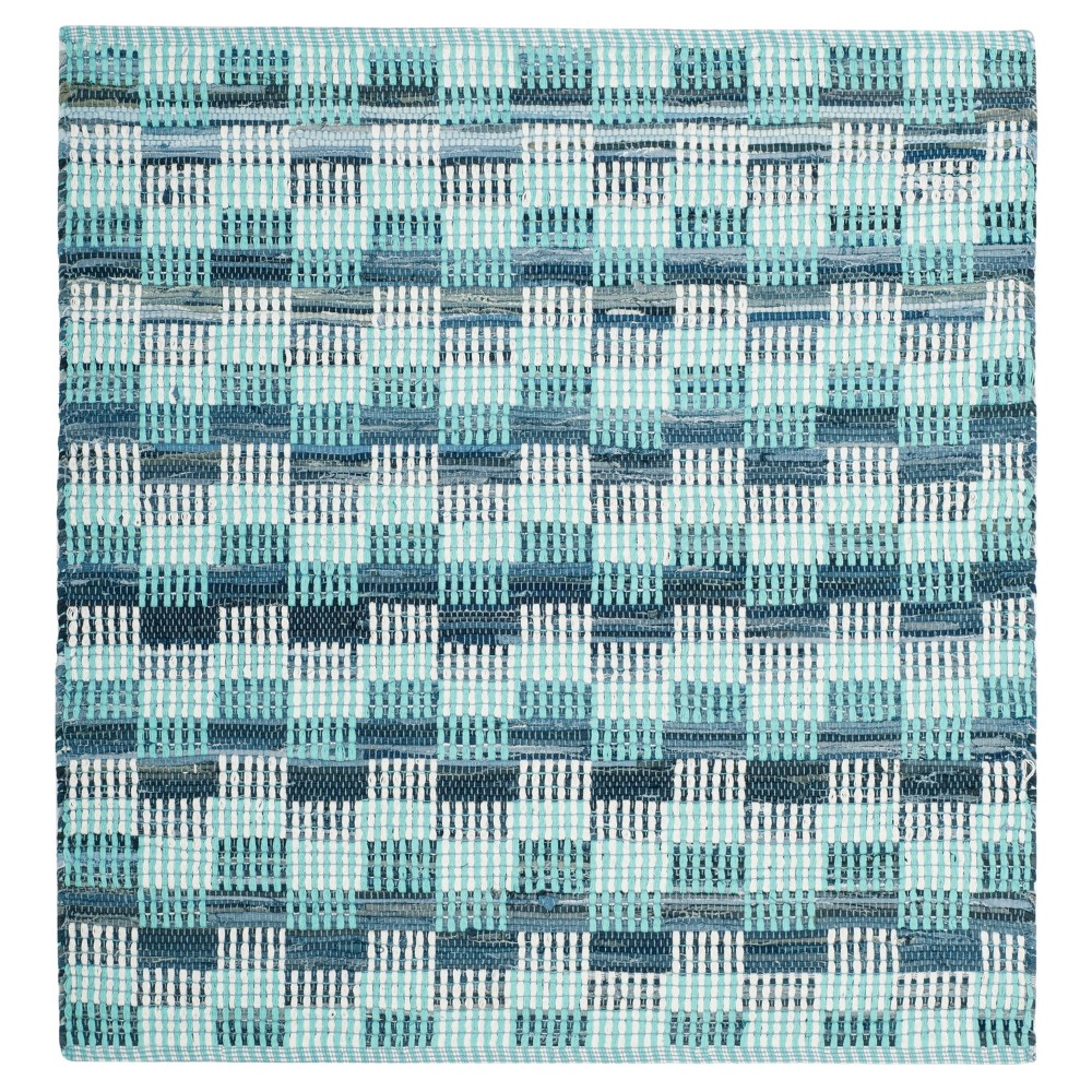 Geometric Flatweave Woven Square Accent Rug 4'x4' - Safavieh