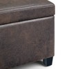 Sapphtopaz Modern Ottoman with Storage Upholstered End of Bed Bench with Stitching Detail Rectangle Storage Bench for Living Room - 2 of 4