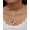 Disney Womens Frozen II Silver Plated Frozen Necklace with Anna and Elsa Shaker Pendant Jewelry, 16+2'' - 3 of 4