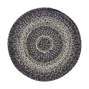 Sawyer Mill Black White Jute Trivet 15 inch Diameter - 1 of 3