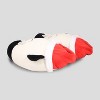 Squishmallows Kids' Santa Hat Cat Slide Slippers - Off-White - 3 of 4