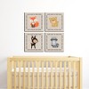 Big Dot of Happiness Woodland Creatures - Kids Room, Nursery Decor and Home Decor - 11 x 11 inches Nursery Wall Art - Set of 4 Prints for baby's room - 2 of 4