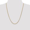 Black Bow Jewelry 2.45mm 14k Yellow Gold Hollow Round Box Chain Necklace - 2 of 4
