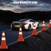 Traffic Safety Cones, PVC Orange Construction Cones with Reflective Collar,  Traffic Cones for Parking Lot, Road Safety - 3 of 4