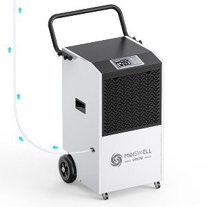 Moiswell Commercial Dehumidifier with Pump - Covers Large Spaces up to 7,500-8,000 Sq Ft - 1 of 1