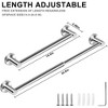 Towel Rack for Bathroom - 20'' Rustproof Towel Holder, Sturdy Towel Bar Wall Mounted, Space-Saving Towel Hanger - 2 of 4
