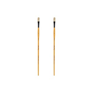 Mimik Hog Professional Synthetic Hog Bristle Paint Brush- Versatile Alternative to Natural Hog Hair Paint Brushes for Oil Painting, Acrylics, Inks, - 1 of 4