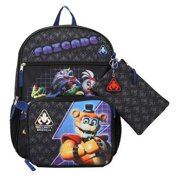 Five Nights At Freddy's Security Breach Fazcade Youth 5-Piece Backpack Set