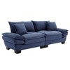 JUJABU 84'' Corduroy Sleeper Loveseat Sofa with Pillows and Comfy Upholstered for Bedroom, Living Room & More - 2 of 4