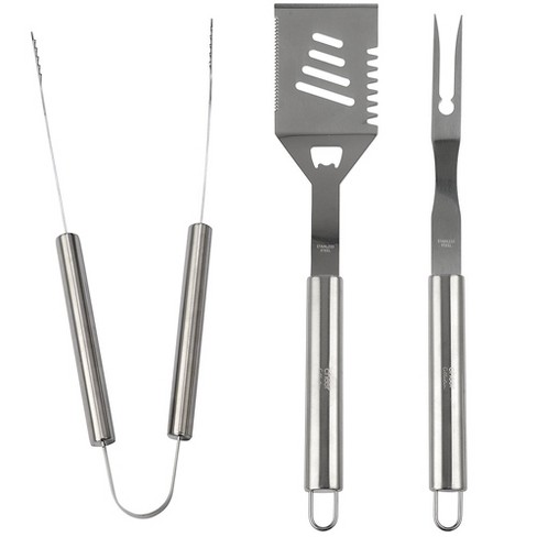 Pure Grill 4-Piece Stainless Steel BBQ Tool Utensil Set - Professional  Grade Barbecue Accessories