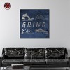 Notoriart Grind Sneakers Navy Wall Art Framed - 2 of 4