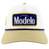 Adult Modelo White Woven Label Snapback Hat with Rope - 3 of 4